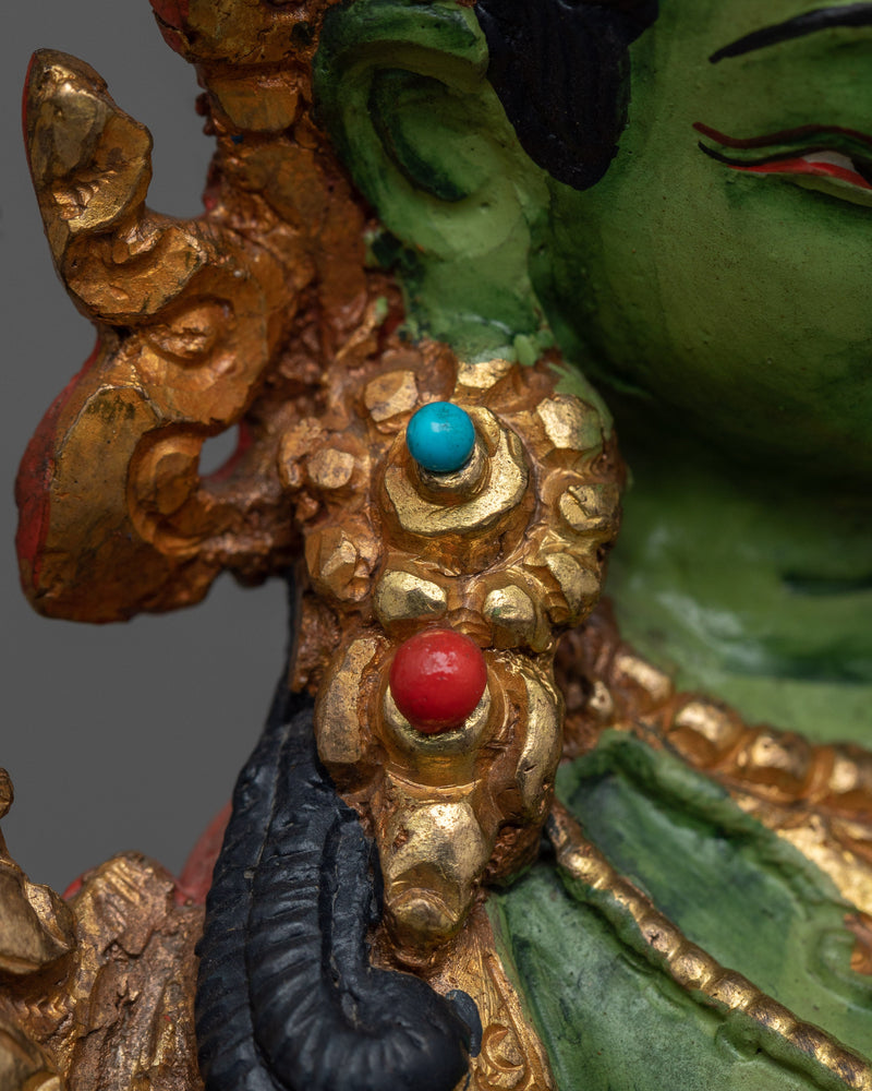 Green Tara Buddha Statue | Resonance of Swift Compassion