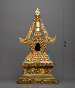 Buddhist Temple Stupa | Radiant Symbol of Divine Sanctity and Spiritual Splendor