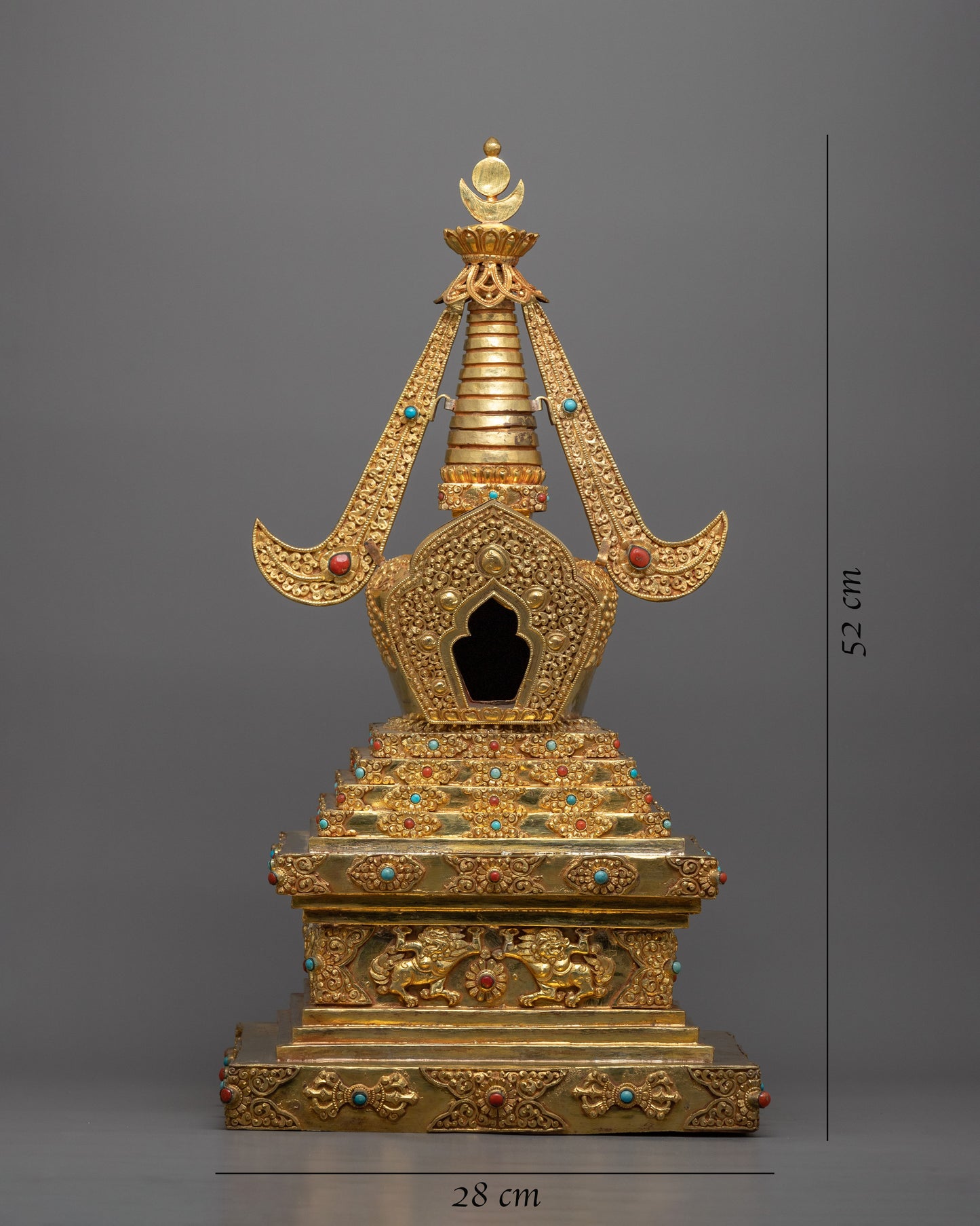Buddhist Temple Stupa | Radiant Symbol of Divine Sanctity and Spiritual Splendor