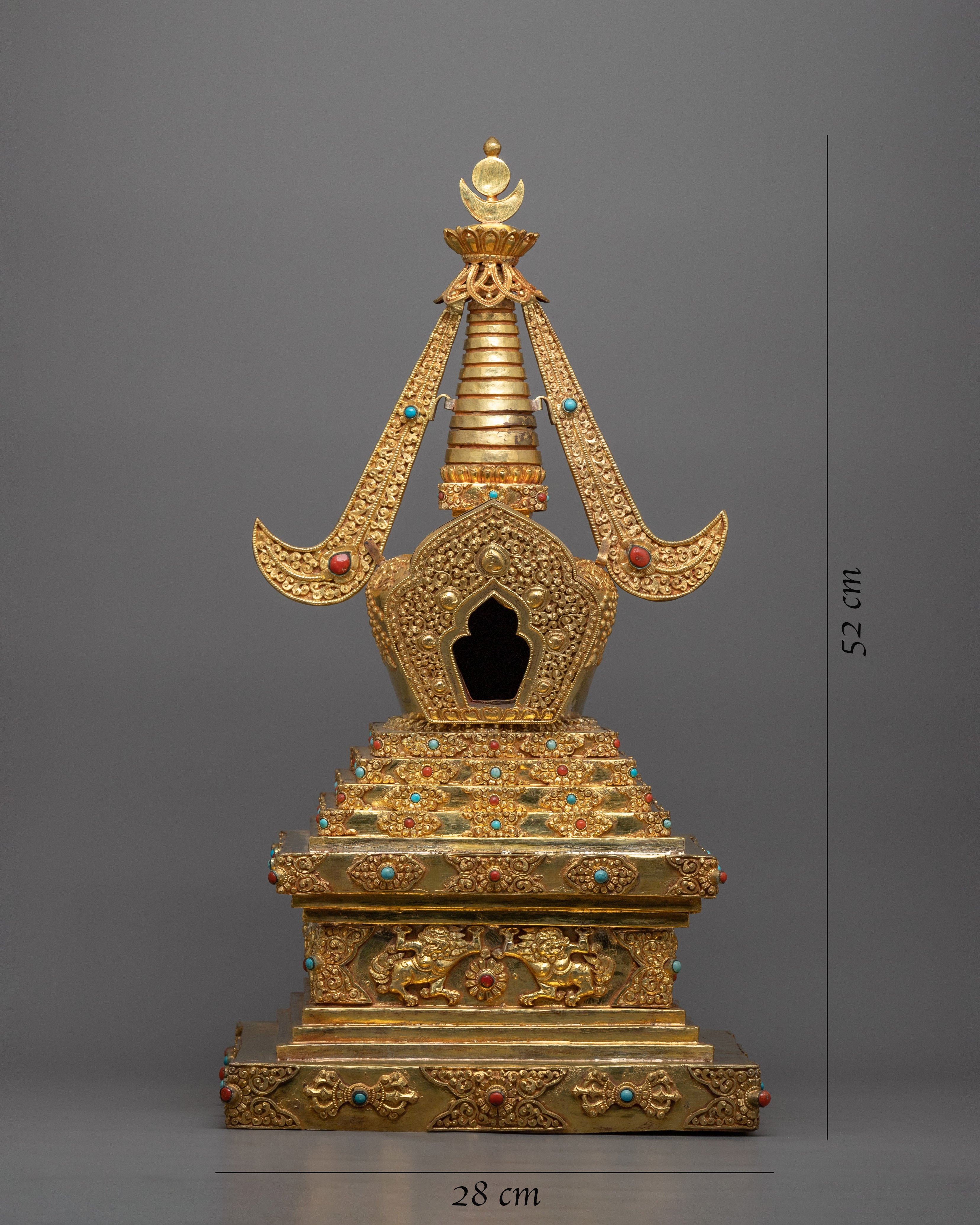 Buddhist Temple Stupa | Radiant Symbol of Divine Sanctity and Spiritual Splendor