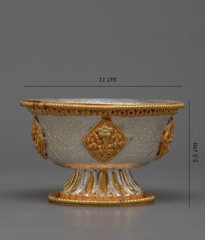 Small Silver Offering Bowls | Elegant Vessels for Sacred Rituals and Devotional Offerings