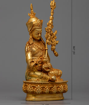 Machine Made Guru Rinpoche Statue | Tibetan Spiritual Figure