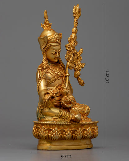 Machine Made Guru Rinpoche Statue | Tibetan Spiritual Figure