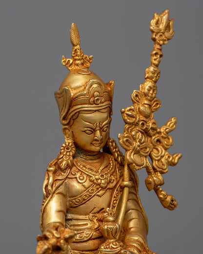 Machine Made Guru Rinpoche Statue | Tibetan Spiritual Figure