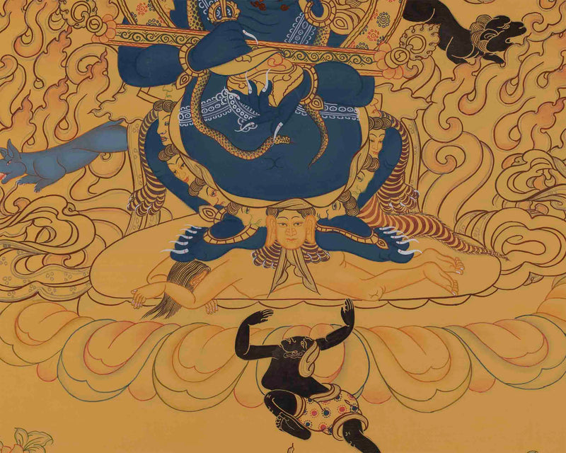 Sakya Mahakala Thangka | Tibetan Thangka Painting