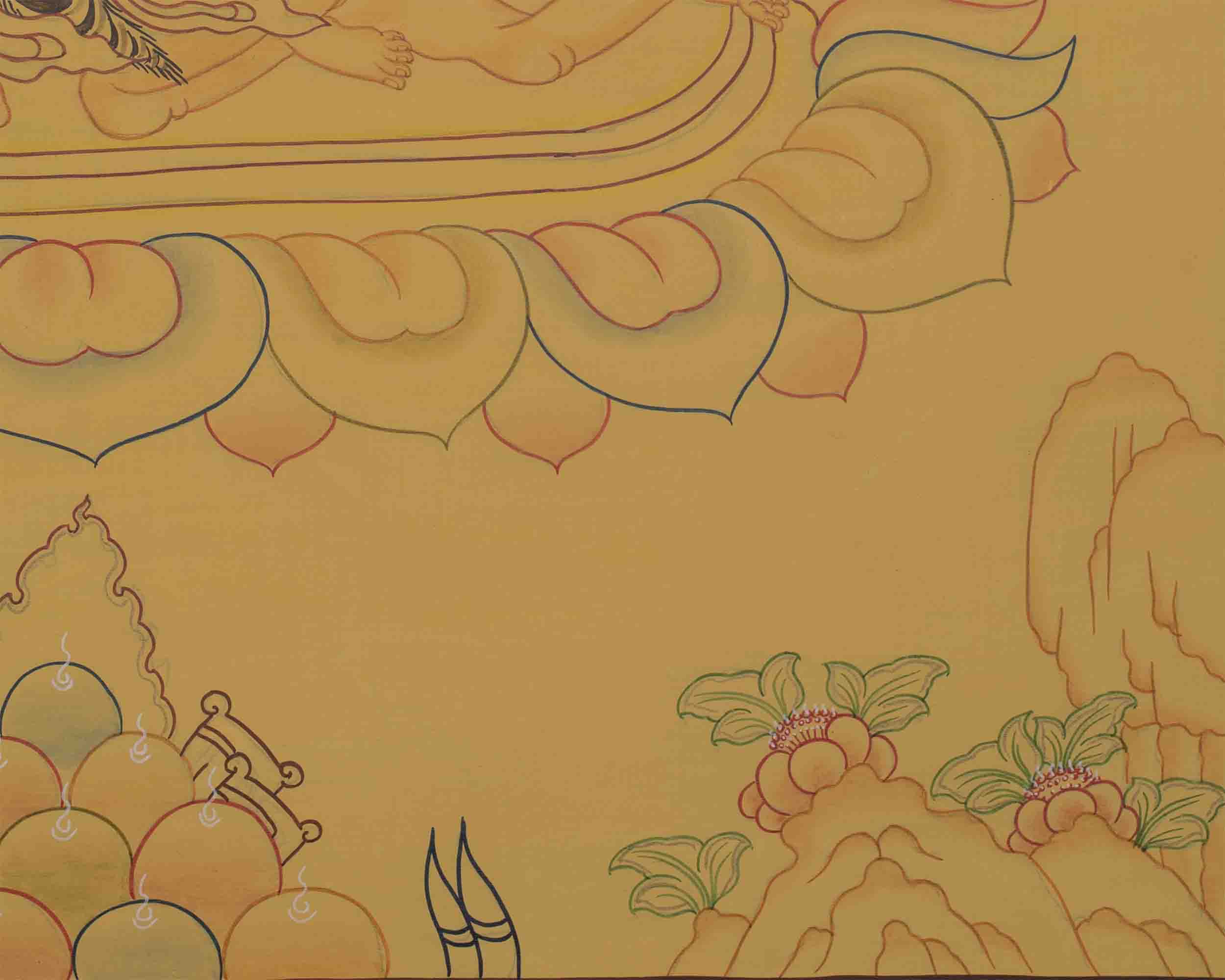 Original Hand-Painted Sakya Mahakala | Tibetan Buddhist Wrathful Dharmapala