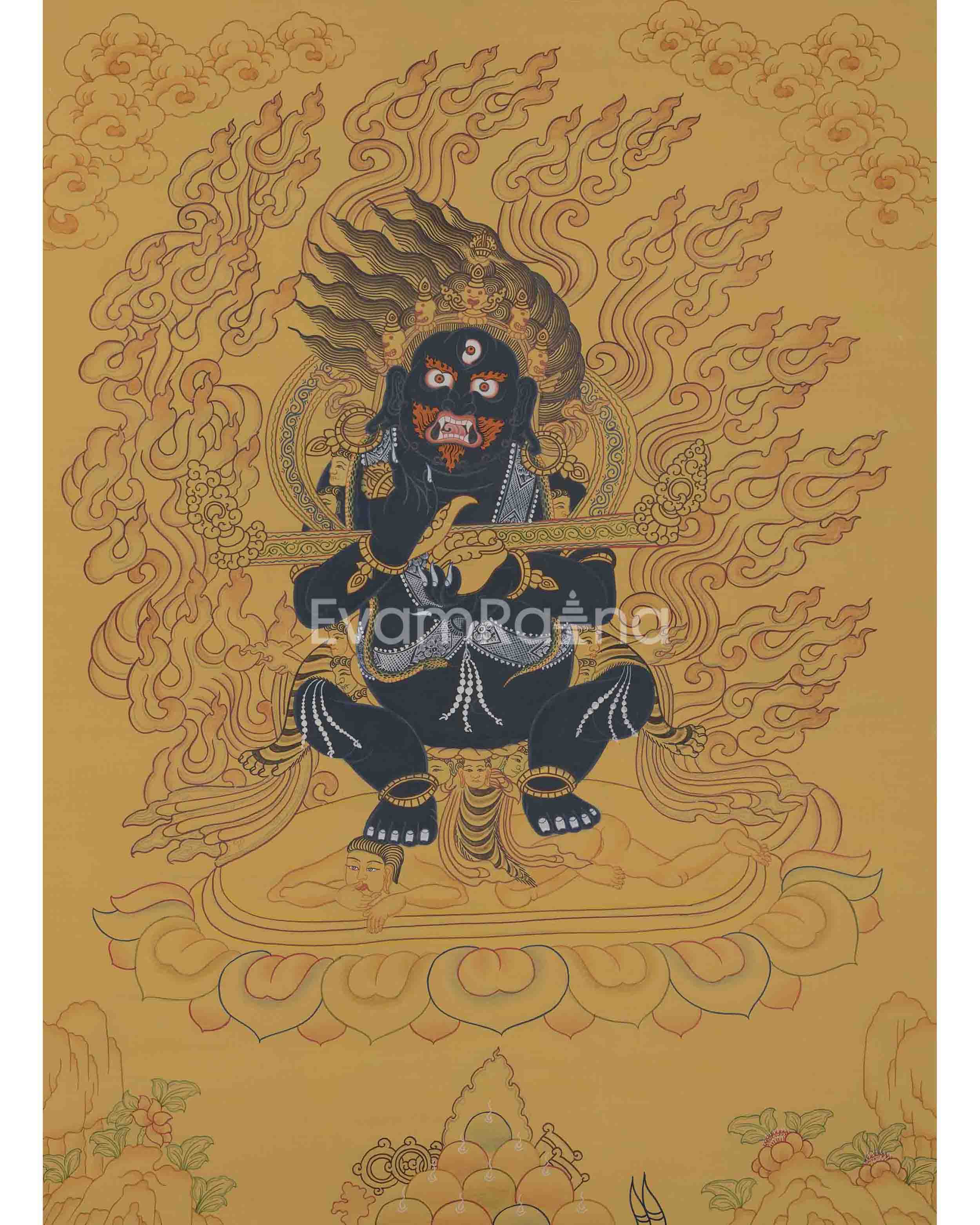 Original Hand-Painted Sakya Mahakala