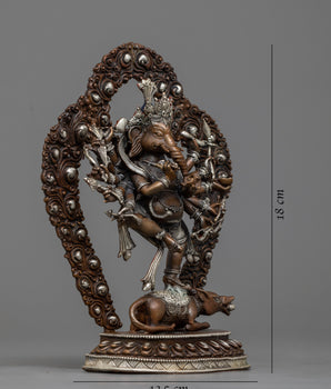 Dancing Machine Made Ganesha Statue | Deity of Good Luck and Fortune