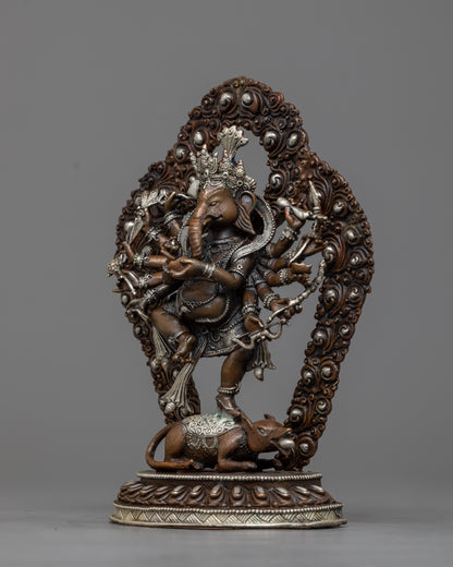 Dancing Machine Made Ganesha Statue | Deity of Good Luck and Fortune