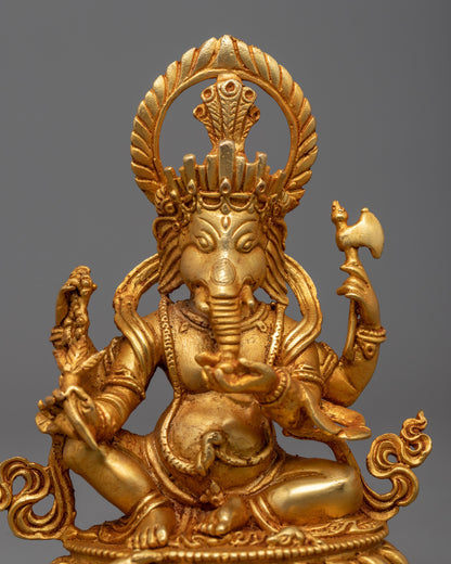 Sitting Lord Ganesh Statue | Machine-Made Hindu Deity