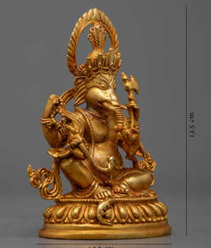 Sitting Lord Ganesh Statue | Machine-Made Hindu Deity