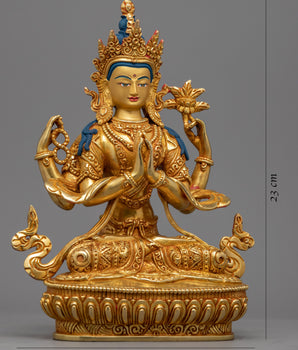 Chant Chenrezig Long Mantra | Bodhisattva Avalokistvara Sculpture
