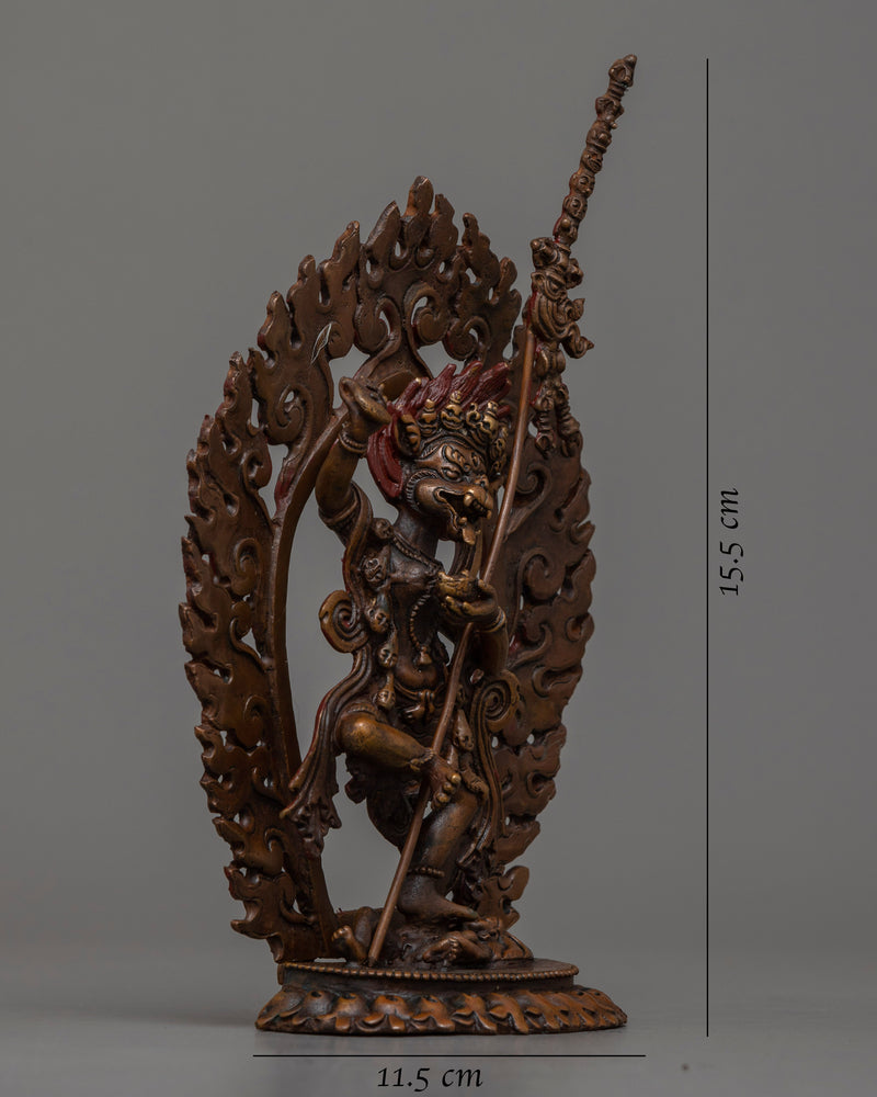 Machine Made Dakini Singhamukha Statue | Depiction of Fierce Female Deity