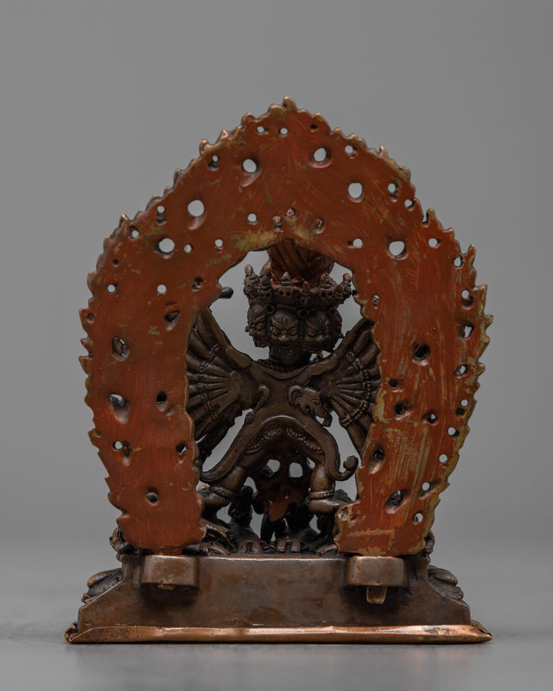 Machine Made Yamantaka With Consort Statue | Depiction of Powerful Buddhist Deity in Union