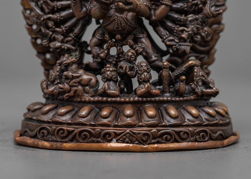 Machine Made Yamantaka With Consort Statue | Depiction of Powerful Buddhist Deity in Union