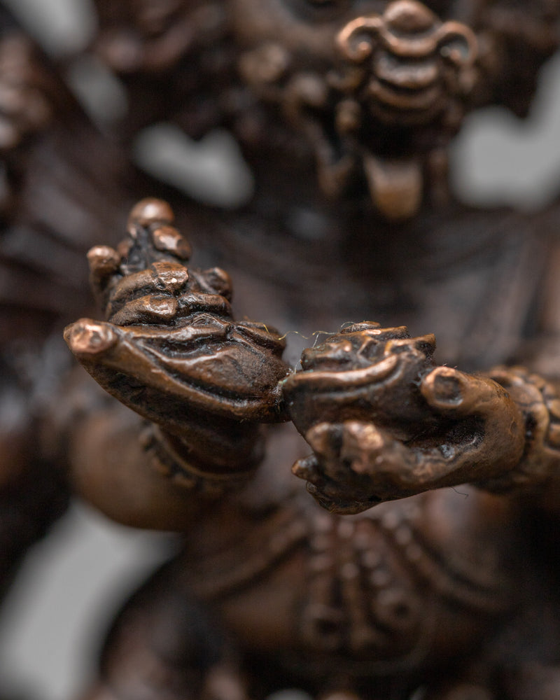 Machine Made Yamantaka With Consort Statue | Depiction of Powerful Buddhist Deity in Union