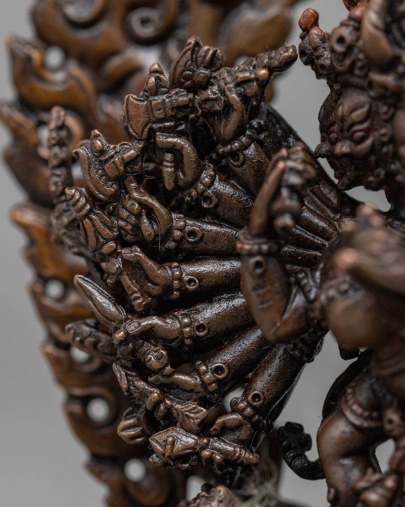 Machine Made Yamantaka With Consort Statue | Depiction of Powerful Buddhist Deity in Union