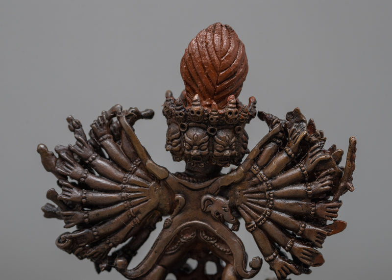 Machine Made Yamantaka With Consort Statue | Depiction of Powerful Buddhist Deity in Union