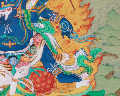 Six-Armed Mahakala Thangka | Protector of Wisdom and Compassion