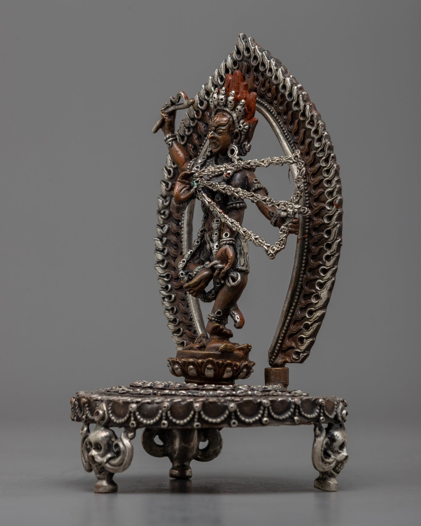 Machinemade Kurkulla Statue | Crafted with Silver Plating for Spiritual Devotion