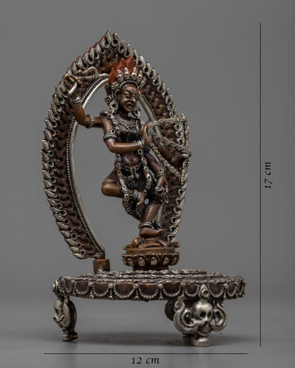 Machinemade Kurkulla Statue | Crafted with Silver Plating for Spiritual Devotion