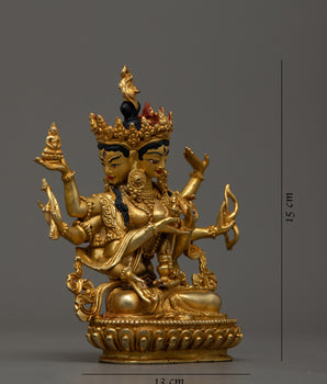 Machine Made Copper Namgyelma Statue | Crafted with Precision for Spiritual Reverence