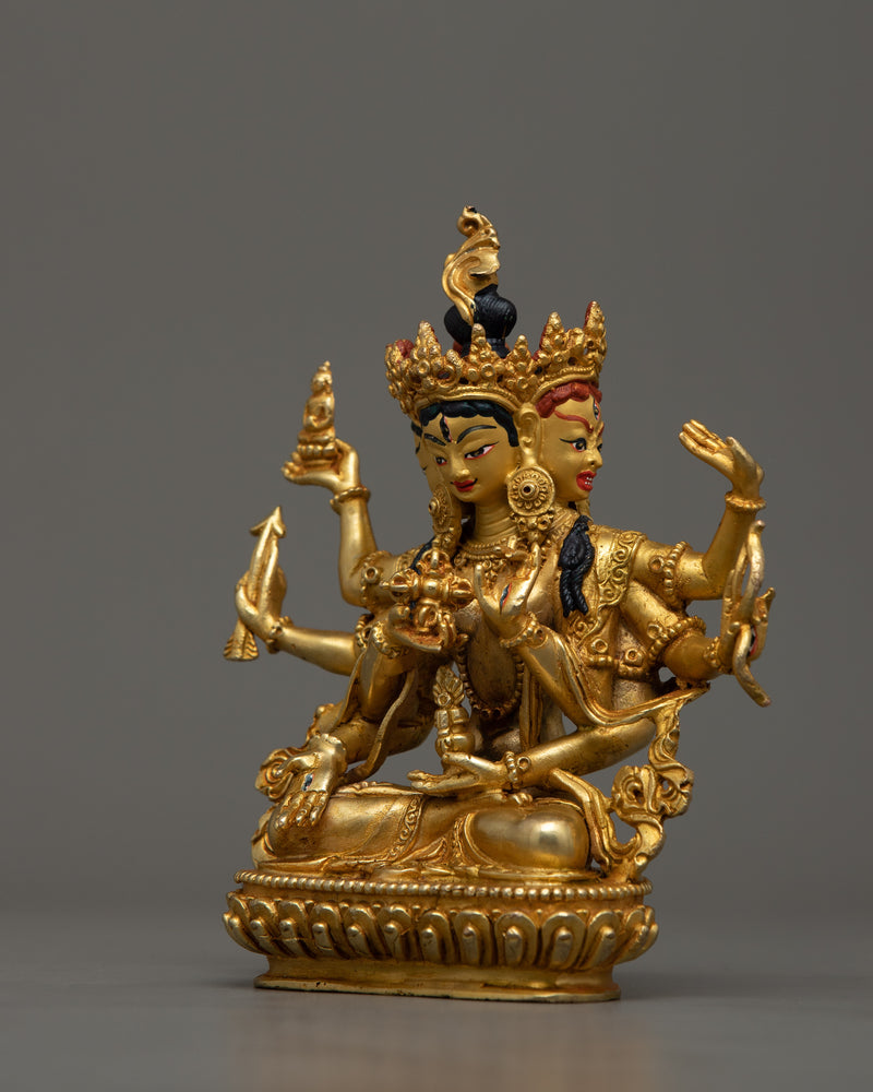 Machine Made Copper Namgyelma Statue | Crafted with Precision for Spiritual Reverence