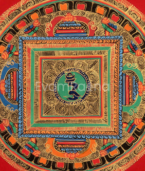 Tibetan Mantra Mandala | Vibrant Symbolism for Mindfulness and Balance