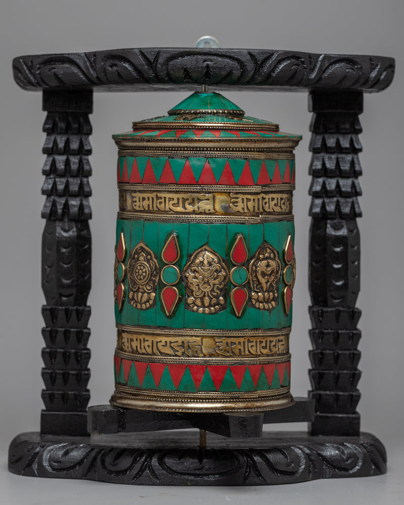 Buddhist Spinning Prayer Wheel | Buddhist Meditation Enhancer