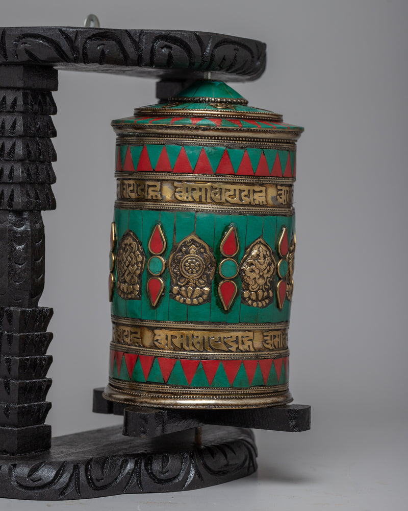 Buddhist Spinning Prayer Wheel | Buddhist Meditation Enhancer