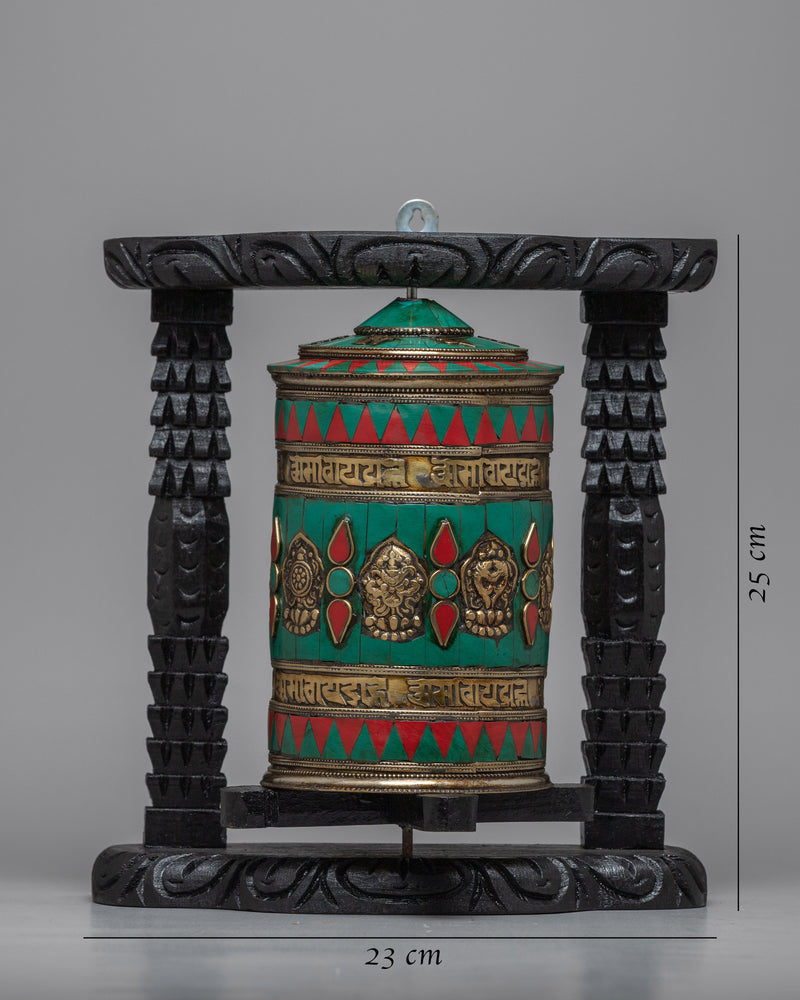 Buddhist Spinning Prayer Wheel | Buddhist Meditation Enhancer