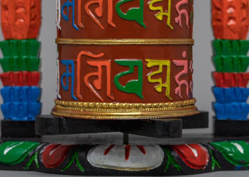 Tibetan Buddhist Prayer Wheel | Buddhist Meditation Spinner