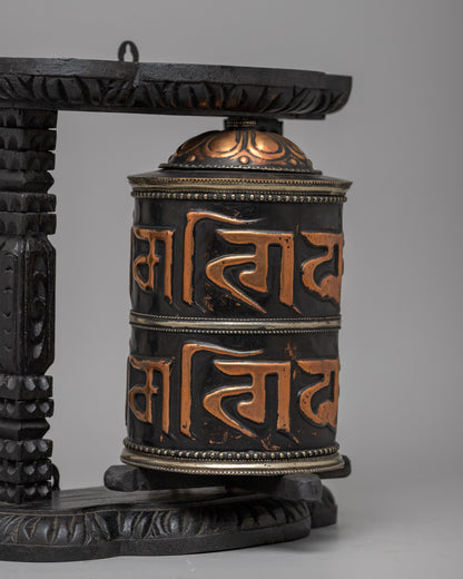 Tibetian Prayer Wheel |  Buddhist Ritual Object for Home and Practice