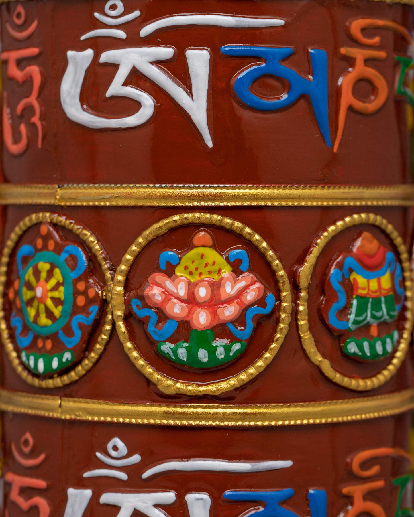 Evamratna's Mantra Prayer Wheel | Buddhist Ritual Tool for Serenity and Mindfulness