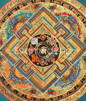 Om Mandala Artwork | Vibrant Symbolism for Inner Peace & Enlightenment