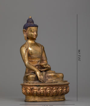 Buddha Shakyamuni Copper Statue |  Symbolizing Universal Compassion and Wisdom