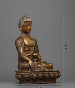 Shakyamuni Buddha Statue with 24K Gold Gilding | Exquisite Manifestation of Sacred Artistry