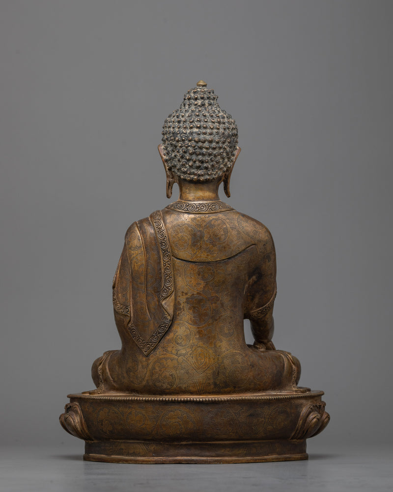 Shakyamuni Buddha Statue with 24K Gold Gilding | Exquisite Manifestation of Sacred Artistry