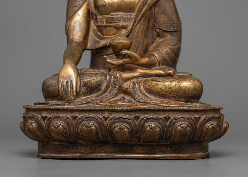 Shakyamuni Buddha Statue with 24K Gold Gilding | Exquisite Manifestation of Sacred Artistry