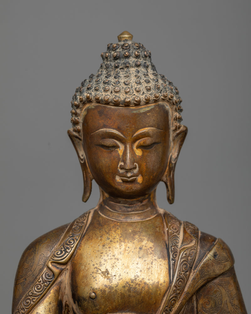 Shakyamuni Buddha Statue with 24K Gold Gilding | Exquisite Manifestation of Sacred Artistry