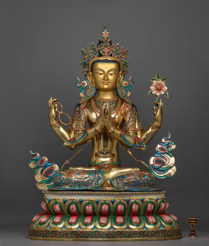 chenrezig-colored-gold-gilded
