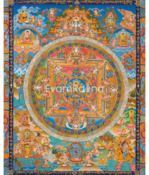 Maitreya Buddha Mandala Thangka