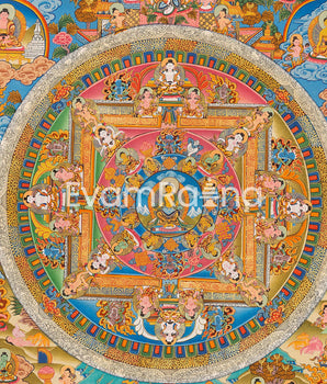 Maitreya Buddha Mandala Thangka | Sacred Art of the Future Buddha