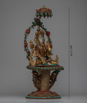 Goddess White Tara Statue | Healing and Protection in Buddhist Tradition