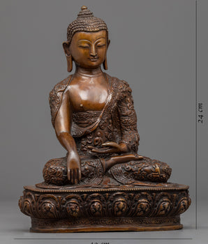 Siddhartha Gautama Real Himalayan Art | Shakyamuni Buddha Hand-Carved Statue