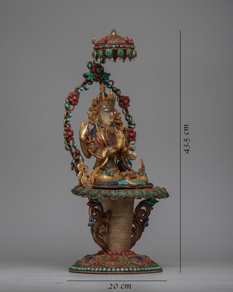 Chenrezig Lord of Love Statue | Radiating Spiritual Grace and Compassion