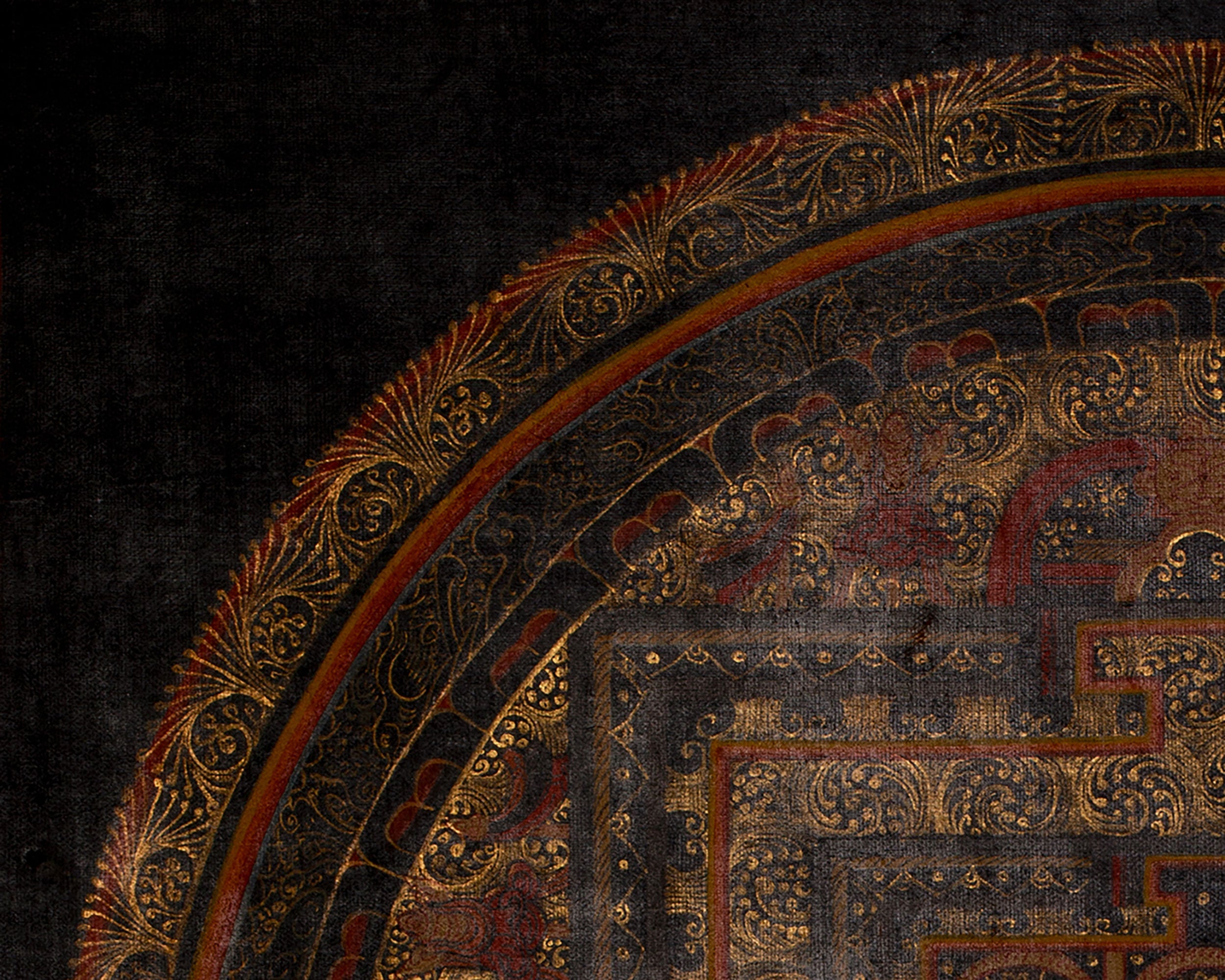 Buddhist Mantra Mandala | Spiritual Art of Protection | Mandala Painting