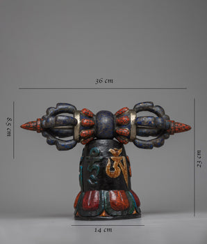 Wooden Base Vajra |  Decorative and Ceremonial Tool