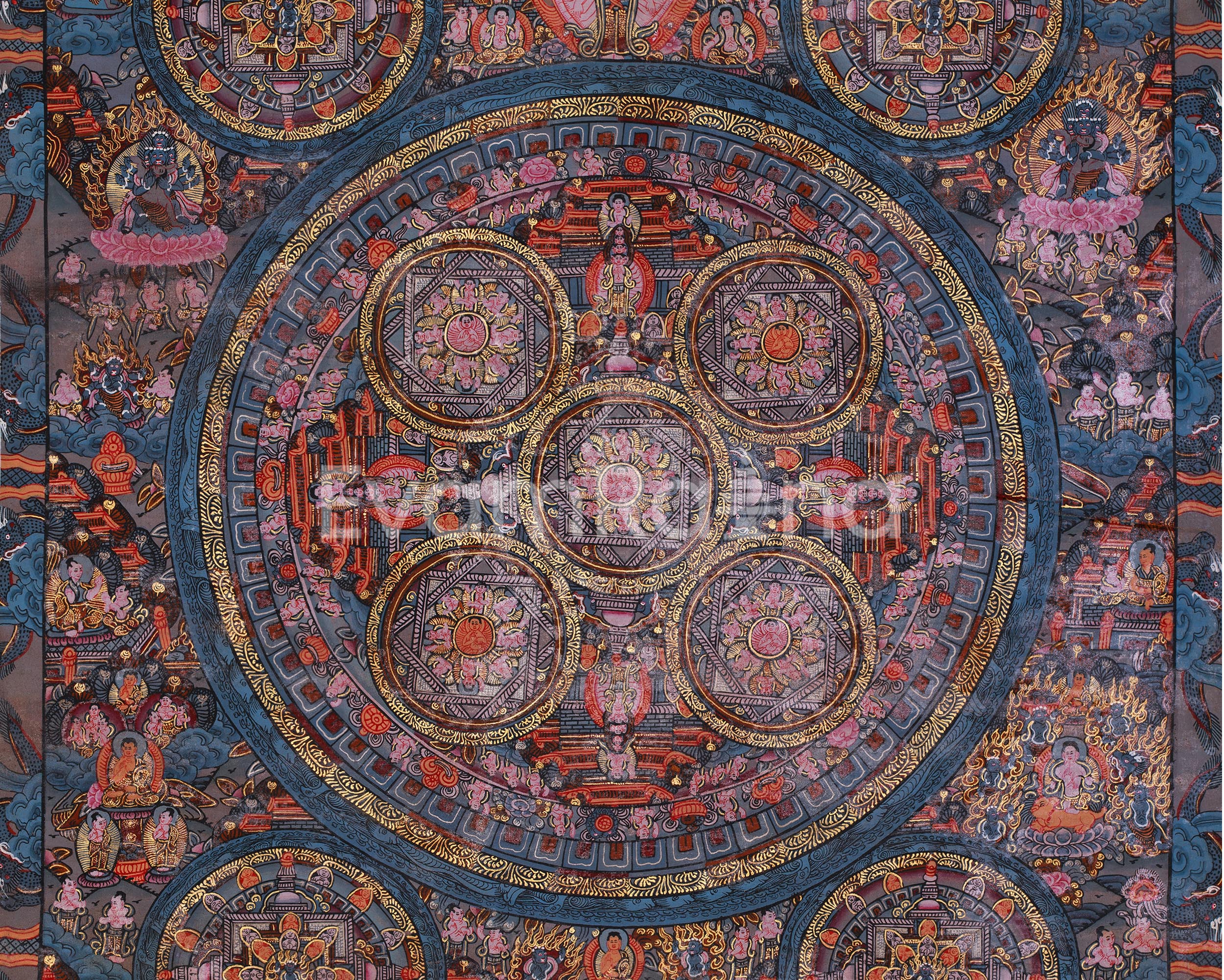Traditional Deity Mandala | Sacred Art for Your Altar or Shrine