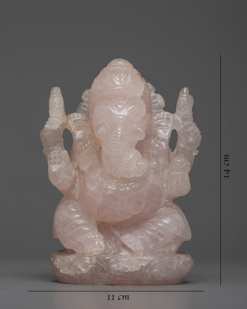 Crystal Ganesh Statue | Radiate Blessings and Prosperity with the Divine Symbolism